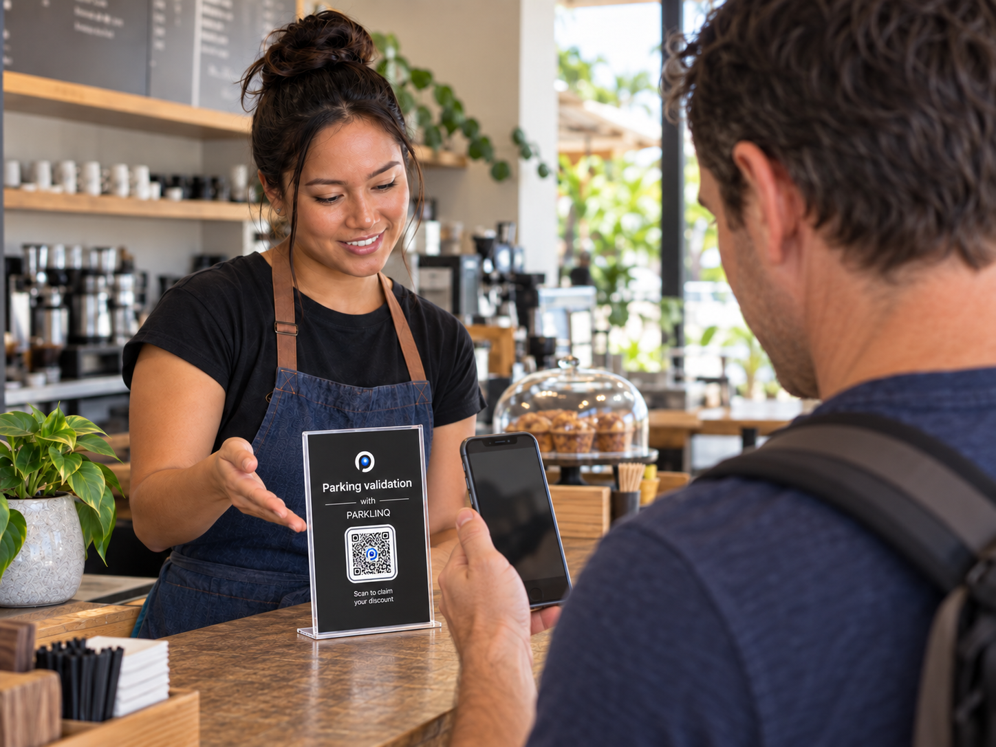Customer parking validation with PARKLINQ