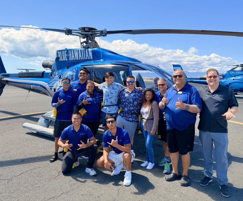 PARKLINQ team · Blue Hawaiian Helicopters