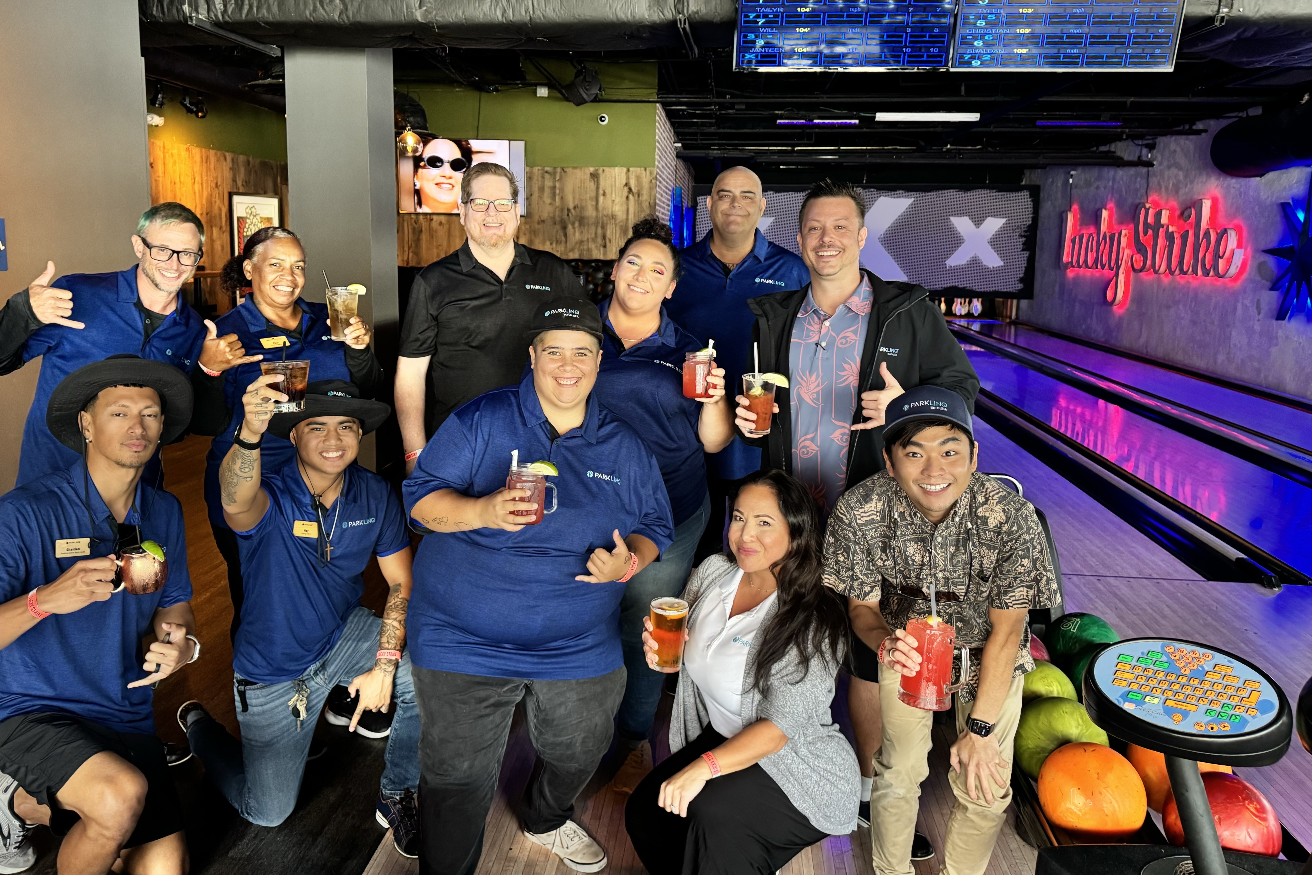 PARKLINQ team · Team night at Lucky Strike